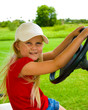 little girl - big wheel