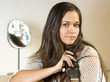 Foto: face of woman with guitar face of woman with guitar