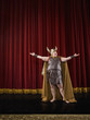 Female opera singer singing on stage