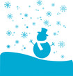 Vektor: Schneemann Schneemann