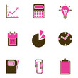 office object icon set