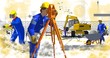 ouvriers SUR un chantier