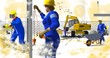 ouvriers sUR un chantier