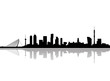 rotterdam city skyline vector