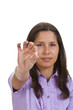 Young Woman Offering A Pill