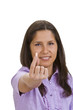 Young Woman Offering A Pill