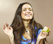 Foto: girl with apple girl with apple