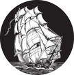 emblem of old ship emblem of old ship
