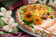 Foto: Aufschnittplatte gemischt mit Fruechten Aufschnittplatte gemischt mit Fruechten