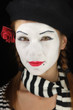 Portrait of mime Portrait of mime
