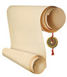 aged paper scroll