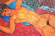 Frau, Mosaik, liegender Akt, Spilimbergo, mosaici,Friuli,Italia