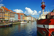 Nyhavn (new Harbor) in Copenhagen, Denmark.