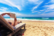 Relaxing on the beach