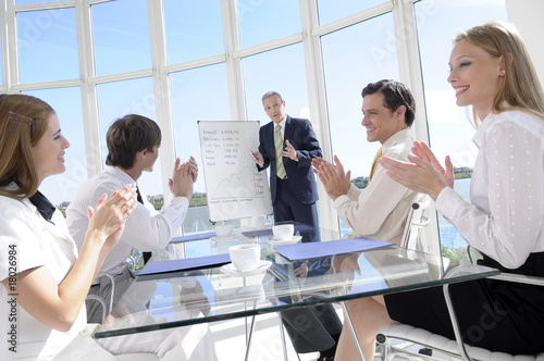 Photo: Applauding for a great presentation Applauding for a great presentation