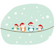 vector birds Christmas background