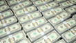 Hundred Dollar bills packs stack one on another Hundred Dollar bills packs stack one on another