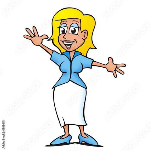 Comicfigur Frau Comicfigur Frau