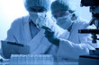 scientists working at the laboratory scientists working at the laboratory