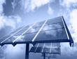 Solar Panel Against Blue Sky