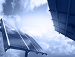 Solar Panel Against Blue Sky