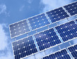 Solar Panel Against Blue Sky