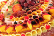 Food display. Close up.