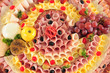 Food display. Close up.