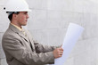 architect with a drawing