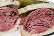 corned beef pastrami combination sandwich rye bread pickles corned beef pastrami combination sandwich rye bread pickles