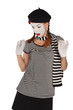 Emotional mime portrait Emotional mime portrait