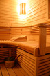Modern sauna interior Modern sauna interior