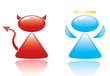 Angel and Devil Icons