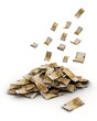 euro Falling Money fifty
