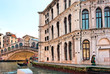 Detail of Rialto bridge in Venice