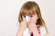 blow a little girl's nose