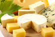 Various types of cheese