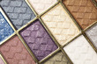Colorful eyeshadows, accesories