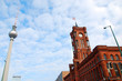 berlin city hall and telvision tower berlin city hall and telvision tower
