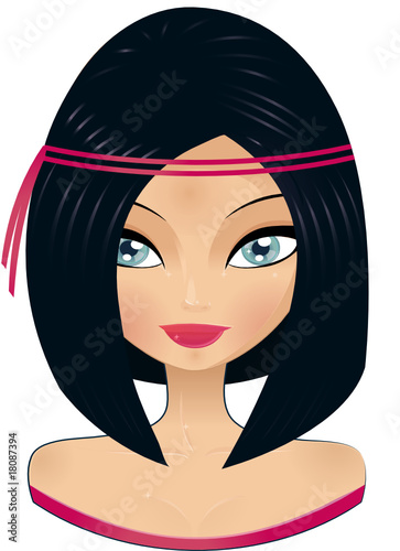 Vecteur : Portrait Woman Portrait Woman