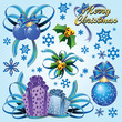 Set of elements for design by New Year and Christmas Set of elements for design by New Year and Christmas