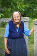Old woman smiling