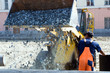 Road construction.