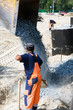 Road construction.