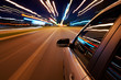 Car driving fast