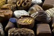 The variety of belgian chocolates
