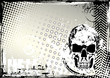 skull grungy background skull grungy background