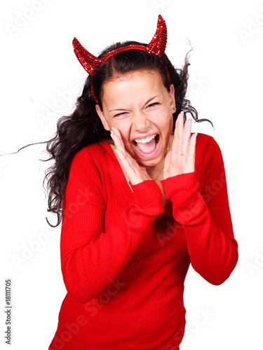 Screaming devil