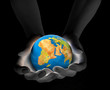 world in hands