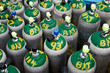 Scuba diving oxygen tanks